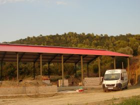 Construction of a Sheep farm building