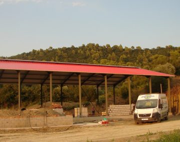 Construction of a Sheep farm building