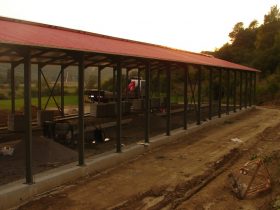 Construction of a Sheep farm building