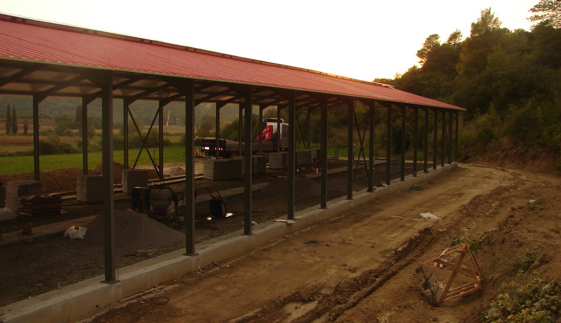 Construction of a Sheep farm building